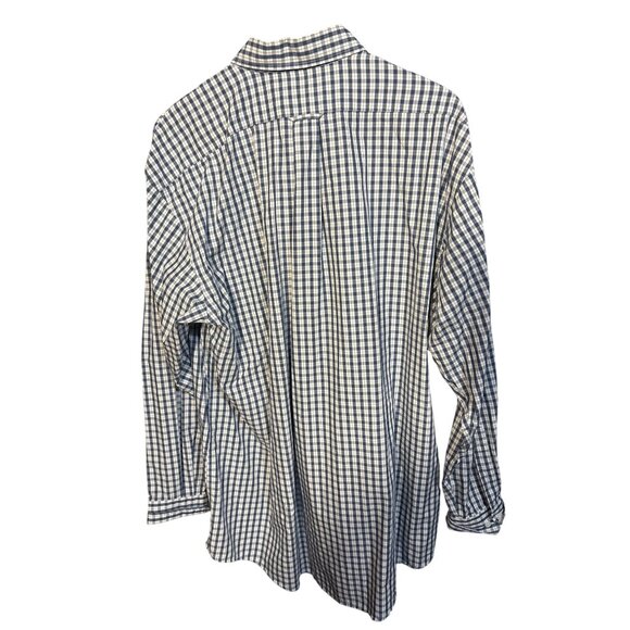 Onward Reserve Mens Blue & White Plaid Button-Down Shirt Classic Fit XL - Picture 4 of 4